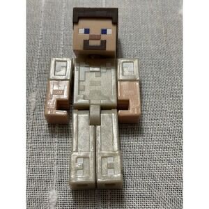 3.5" Minecraft Steve Iron Armor Figure - No Helmet